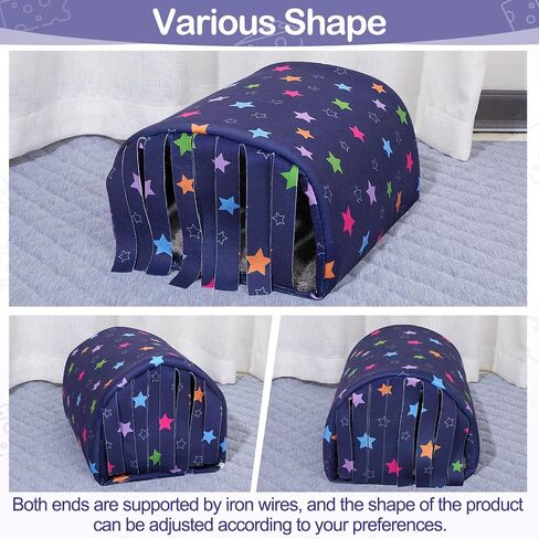 Guinea Pig Hideout Washable Guinea Pig Tunnel with Curtains Hamster Hideout Cozy Guinea Pig House Fit for Guinea Pig Cages Soft Guinea Pig Accessories for Small Animals Hamster/Chinchilla/Bunny in Saudi Arabia