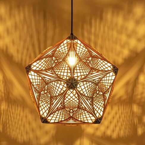 Shadow Pendant Lighting, Sacred Geometry Spiritual Mandala Art, Hanging Ceiling E27 Bulb Light Fixtures for Kitchen Bedroom Restaurant Coffee Shop, New Apartment Birthday Gift (Aurora (size M)) in Saudi Arabia