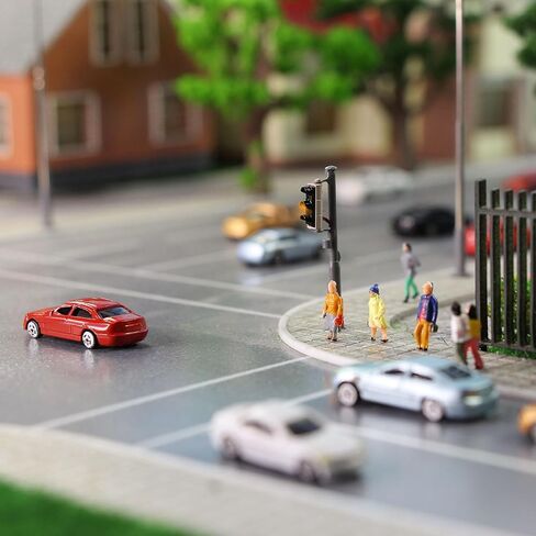 Evemodel 50pcs Z Scale N Scale 1:200 Model Car Model Train Layout Building Accessories Scenery in Kuwait