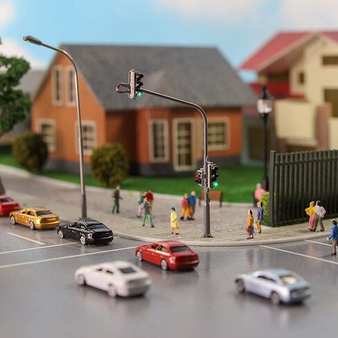 Evemodel 50pcs Z Scale N Scale 1:200 Model Car Model Train Layout Building Accessories Scenery in Kuwait
