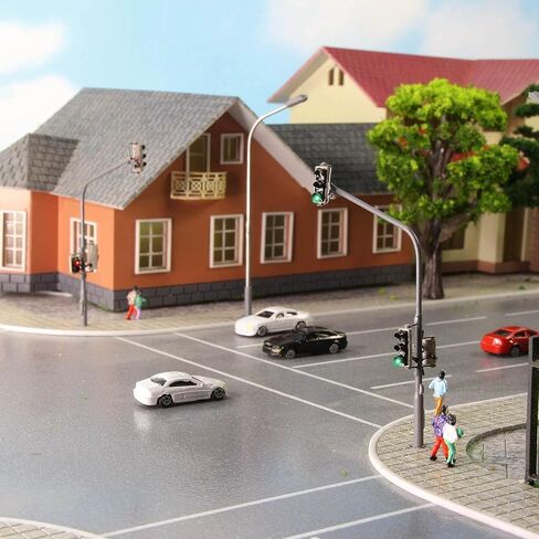 Evemodel 50pcs Z Scale N Scale 1:200 Model Car Model Train Layout Building Accessories Scenery in Kuwait