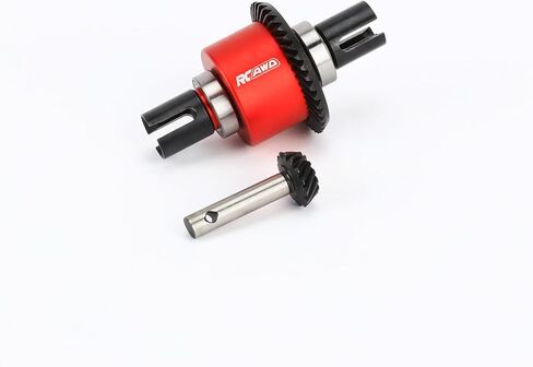 RCAWD Full Metal Gear Upgrade Front Transmission Module Set(40T,14T) 1/10 LOSI Baja Rey Rock Racer Parts(Red) in Saudi Arabia