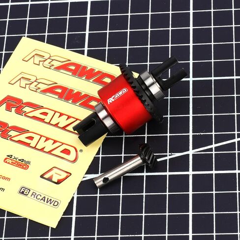 RCAWD Full Metal Gear Upgrade Front Transmission Module Set(40T,14T) 1/10 LOSI Baja Rey Rock Racer Parts(Red) in Saudi Arabia