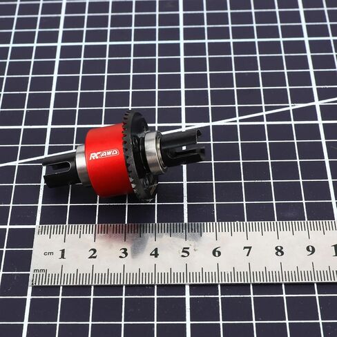 RCAWD Full Metal Gear Upgrade Front Transmission Module Set(40T,14T) 1/10 LOSI Baja Rey Rock Racer Parts(Red) in Saudi Arabia
