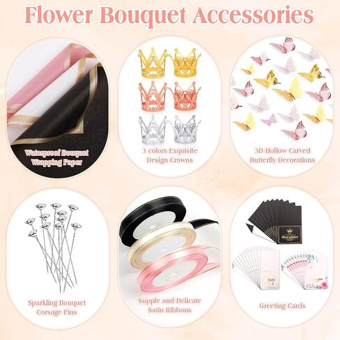 366 pcs Flower Bouquet Wrapping Paper,Flower Floral Wrapping Paper Bouquet in Saudi Arabia