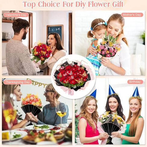 366 pcs Flower Bouquet Wrapping Paper,Flower Floral Wrapping Paper Bouquet in Saudi Arabia