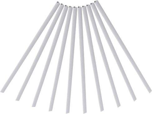 PATIKIL 10mm Binding Bars, 10 Pcs Plastic Binding Bars Slide Grip 70 Sheets Capacity A4 Binding Bars for Report Cover Office Study, Black in Saudi Arabia