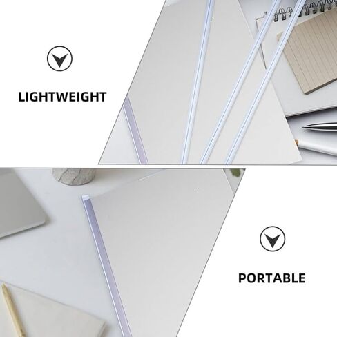 30 قطعة من قضبان التجليد وقبضة الشرائح وقضبان ربط التقارير المدرسية وقضبان العمود الفقري الشفافة مقاس A4 وقضبان توثيق المستندات للكتب والمكتب المدرسي باللون الأبيض in Kuwait