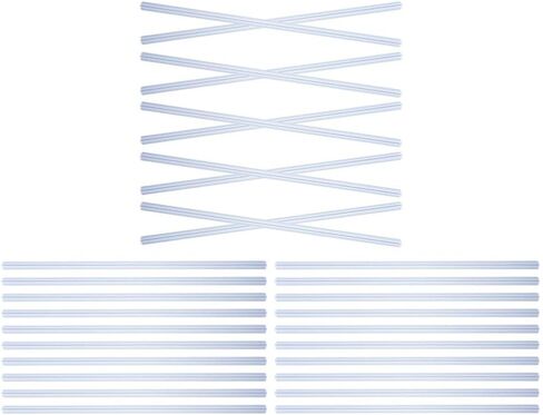 30 قطعة من قضبان التجليد وقبضة الشرائح وقضبان ربط التقارير المدرسية وقضبان العمود الفقري الشفافة مقاس A4 وقضبان توثيق المستندات للكتب والمكتب المدرسي باللون الأبيض in Kuwait