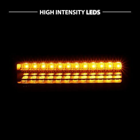 AmeriLite Parking LED Lights For Full Size/Blazer/Suburban : Sierra/Yukon - Passenger and Driver Side, Vehicle Light Assembly, Black in Saudi Arabia