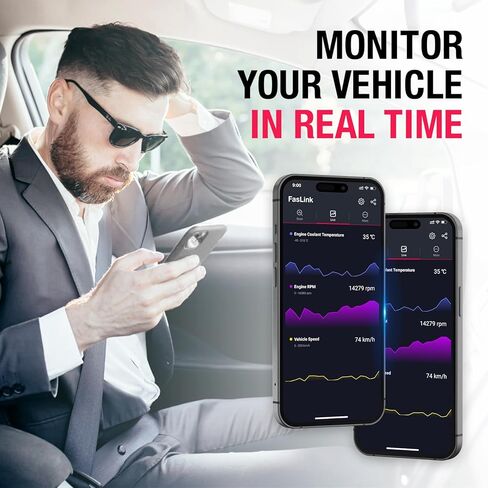 Bluetooth OBD2 Scanner for iPhone & Android, Car Diagnostic Check Scan Tool Engine Fault Code Reader for All OBDII Cars and Pickup - X1 Mini Scanner in Kuwait