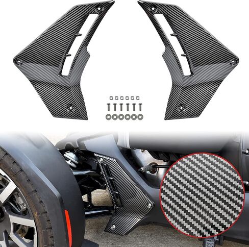 SAUTVS Carbon Fiber Pattern Lower Fairing Panels for Can Am Ryker, Carbon Fiber Pattern Lower Panels Fairing Pads Protector Trim Cover for Can Am Ryker 600 900 Sport Rally Models Accessories (2PCS) in Saudi Arabia