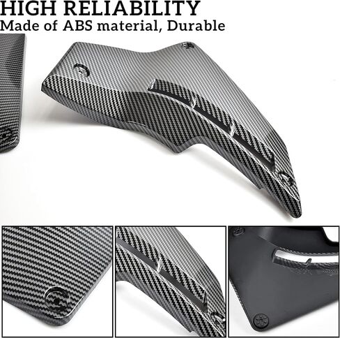 SAUTVS Carbon Fiber Pattern Lower Fairing Panels for Can Am Ryker, Carbon Fiber Pattern Lower Panels Fairing Pads Protector Trim Cover for Can Am Ryker 600 900 Sport Rally Models Accessories (2PCS) in Saudi Arabia