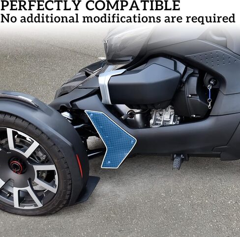 SAUTVS Carbon Fiber Pattern Lower Fairing Panels for Can Am Ryker, Carbon Fiber Pattern Lower Panels Fairing Pads Protector Trim Cover for Can Am Ryker 600 900 Sport Rally Models Accessories (2PCS) in Saudi Arabia