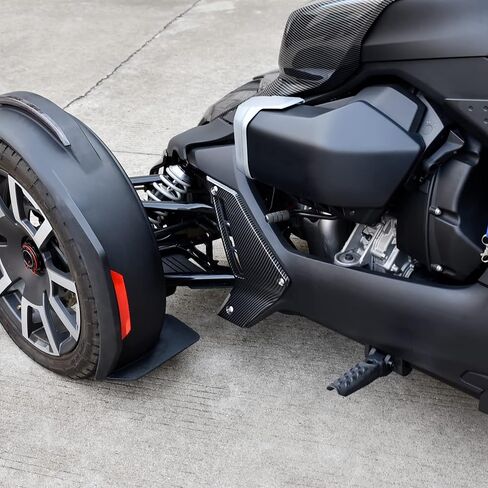 SAUTVS Carbon Fiber Pattern Lower Fairing Panels for Can Am Ryker, Carbon Fiber Pattern Lower Panels Fairing Pads Protector Trim Cover for Can Am Ryker 600 900 Sport Rally Models Accessories (2PCS) in Saudi Arabia