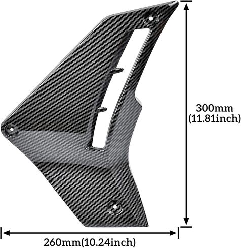 SAUTVS Carbon Fiber Pattern Lower Fairing Panels for Can Am Ryker, Carbon Fiber Pattern Lower Panels Fairing Pads Protector Trim Cover for Can Am Ryker 600 900 Sport Rally Models Accessories (2PCS) in Saudi Arabia