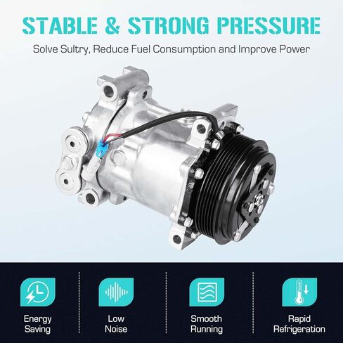 AC Compressor with Clutch Fit for Chevrolet/GMC C/K 1500 2500 3500 1996-1999, Tahoe Yukon 1996-2000, Blazer P30 S10 P3500 1996-1998, Fit for Isuzu Hombre 1997-1998 in Saudi Arabia