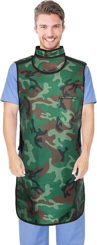 Lead Apron for X-rays - 0.5mmpb Lead Protection with Thyroid Collar Lightweight Dentist x-ray Shield （Adult） in Kuwait