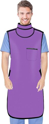 Lead Apron for X-rays - 0.5mmpb Lead Protection with Thyroid Collar Lightweight Dentist x-ray Shield （Adult） in Kuwait