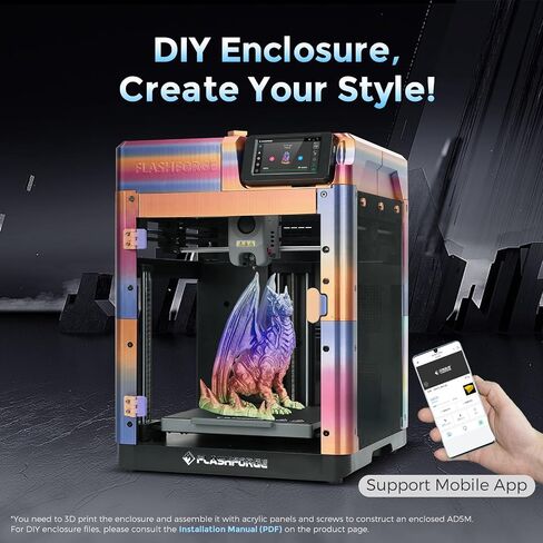 FLASHFORGE Adventurer 5M 3D Printer with Fully Auto Leveling, Max 600mm/s High Speed Printing, 280°C Direct Extruder with 3S Detachable Nozzle, Core XY All Metal Structure, Print Size 220x220x220mm in Saudi Arabia