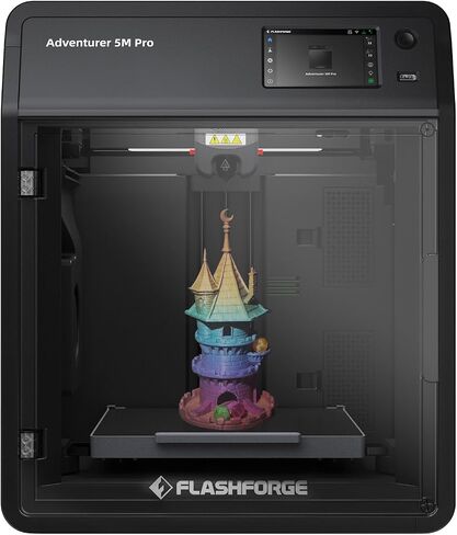 FLASHFORGE Adventurer 5M 3D Printer with Fully Auto Leveling, Max 600mm/s High Speed Printing, 280°C Direct Extruder with 3S Detachable Nozzle, Core XY All Metal Structure, Print Size 220x220x220mm in Saudi Arabia
