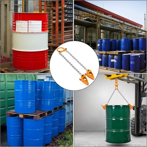 رافع طبل سلسلة موفورن، إطار فولاذي من خليط معدني بسعة 2000، رافع طبل سلسلة G80، رافع طبل عمودي صلب لبراميل بلاستيكية ومعدنية بسعة 55 جالون in Kuwait