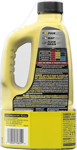 Drano Max Gel Drain Clog Remover and Cleaner for Shower or Sink Drains, Unclogs and Removes Hair, Soap Scum, Blockages, Commercial Line, 42 oz (Pack of 2) in Saudi Arabia