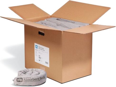 New Pig Original Absorbent Sock - 12 Socks - 3" x 42" - Absorbs up to 64 oz per Sock - PIG237 in Kuwait