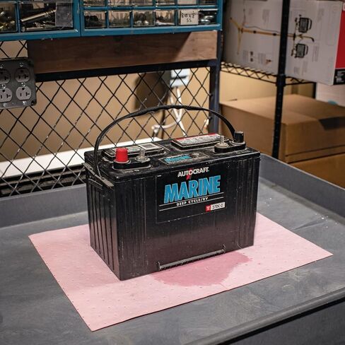 New Pig Hazmat Chemical Absorbent Mat Pads - 200 Pads per Bag - 15" W x 20" L - Absorbs up to 14 oz. per Pad - MAT302 in Kuwait