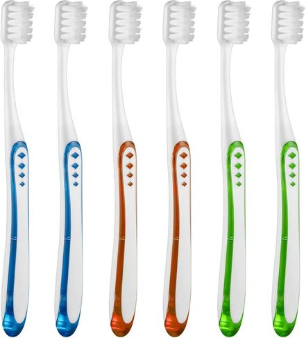 Extra Soft Toothbrushes for Adults, with 10000 Micro Nano Bristles, for Sensitive Teeth and Gum Recession (Compact Head, 6 Count) in Saudi Arabia