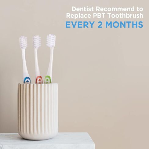 Extra Soft Toothbrushes for Adults, with 10000 Micro Nano Bristles, for Sensitive Teeth and Gum Recession (Compact Head, 6 Count) in Saudi Arabia