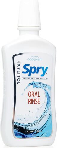 Spry Xylitol Oral Rinse, Spearmint - 16 fl oz (Pack of 2) in Saudi Arabia