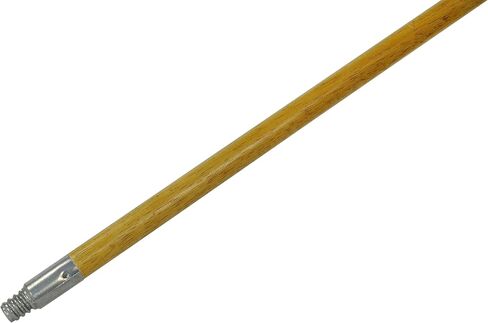 Rubbermaid Commercial Products Lacquered-Wood Broom Handle With Threaded Metal Tip, Natural for Floor Cleaning/Sweeping in Home/Office, Pack of 12 in Saudi Arabia