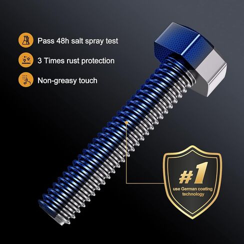 VIGRUE 1110PCS M3 Hex Socket Head Cap Screws Nuts Kit, M3 x 4/5/6/8/10/12/14/16/18/20/25/30mm Stainless Steel Screws Assortment Set w/Allen Wrench and Tip Curved Tweezer in Kuwait