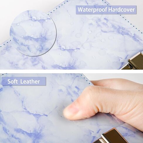 Marble Diary with Lock, 192 Pages College Ruled Secret Journal with Lock, Waterproof Diary with Lock, A5 Journal with Lock, Cute Diary Stuff for Teen Girls (Purple) in Saudi Arabia