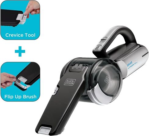 BLACK+DECKER dustbuster PIVOT VAC Cordless Handheld Vacuum, Home and Car Vacuum with Crevice Tool and Pivot Nozzle (BDH2000PL) in Saudi Arabia