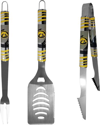 NCAA Siskiyou Sports Fan Shop Iowa Hawkeyes Tailgater BBQ Set 3 piece Team Color in Saudi Arabia