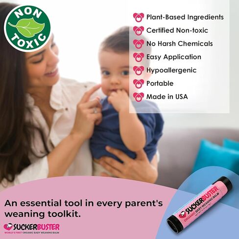 Baby Breastfeeding Weaning Balm Stick - 10oz, Organic Nipple Cream in Balm Stick - Postpartum Essentials, Stop Breastfeeding Essentials in Saudi Arabia