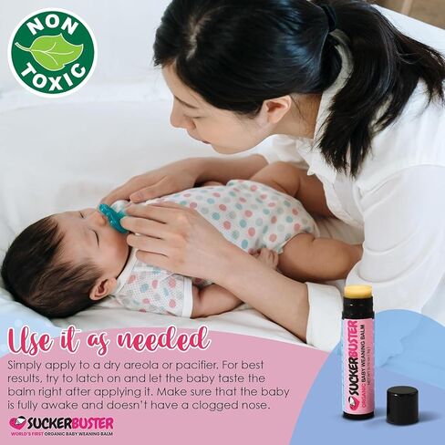 Baby Breastfeeding Weaning Balm Stick - 10oz, Organic Nipple Cream in Balm Stick - Postpartum Essentials, Stop Breastfeeding Essentials in Saudi Arabia