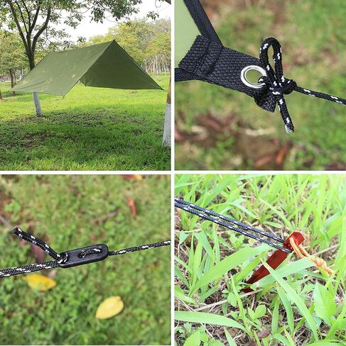 WoneNice 10 x 13 Ft Camping Hammock Tarp, Waterproof Windproof Lightweight Durable Rainfly Shelter. Perfect Tent Tarp for Backpacking, Hiking, and Travel in Kuwait