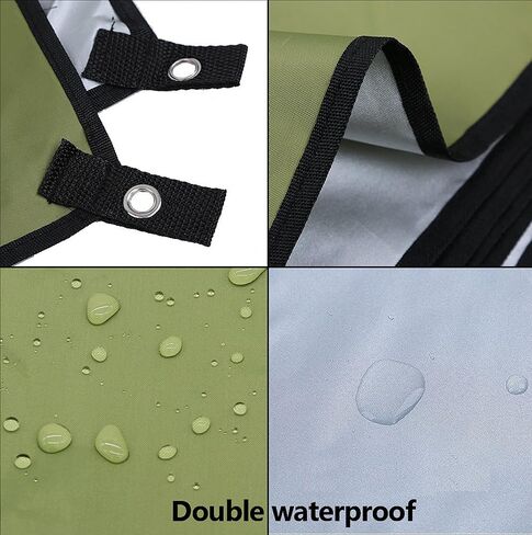 WoneNice 118 x 118 inches Camping Tarp for Tent, Tent Footprint, Sun Tarp, Ground Tarp, Insulated Thermal Silver Coating Survival Tarp for Beach, Car or Camping and Adventure in Saudi Arabia