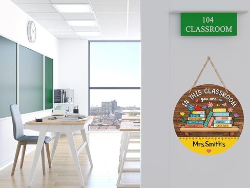 Welcome Sign for Classroom Door Decor Welcome to Our Classroom Door Hanger Wreath Teacher Door Sign Back to School Wall Hanging Decoration Teacher Supplies Teacher Appreciation Gifts in Kuwait