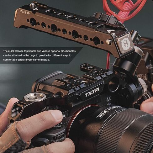 Tiltaing Camera Cage Kit E Compatible with Sony a7S III Camera | a7S III Pro Kit with Handles, NATO Rail | TA-T18-E-B (Black) in Kuwait