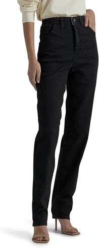 Lee Women's Petite Relaxed Fit Side Elastic Tapered Leg Jean in Saudi Arabia