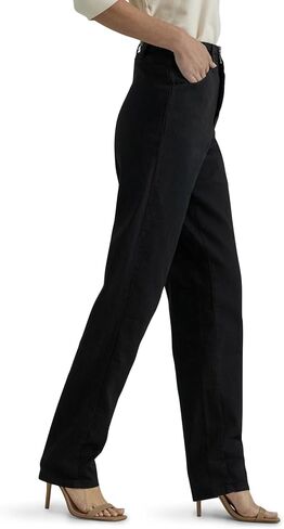 Lee Women's Petite Relaxed Fit Side Elastic Tapered Leg Jean in Saudi Arabia