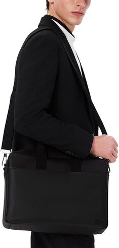 Lacoste Classic Computer Bag, Black in Saudi Arabia