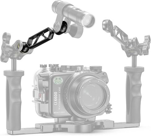 Sea frogs Ball Arm Ball to YS Mount Arm 2.0" Essential Diving Equipment Underwater Photography Gear Lighting System Aluminum Alloy Diving Equipment Accessory Lightweight Arms AM-3 in Saudi Arabia