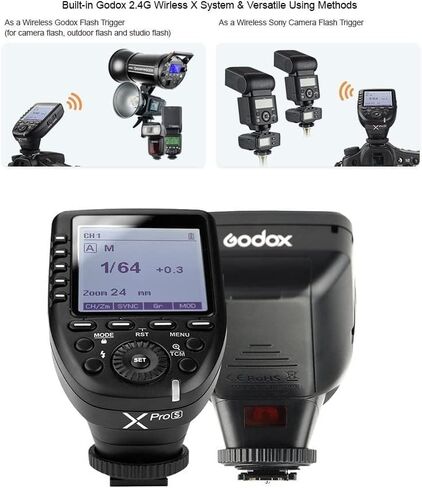 Godox Xpro-O TTL Wireless Flash Trigger, 2.4G 1/8000s HSS TTL Convert-Manual TCM Function Large LCD Screen Flash Transmitter for Olympus Panasonic Cameras w/12pcs Color Filter+Universal Flash Diffuser in Saudi Arabia