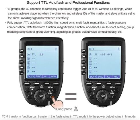 Godox Xpro-O TTL Wireless Flash Trigger, 2.4G 1/8000s HSS TTL Convert-Manual TCM Function Large LCD Screen Flash Transmitter for Olympus Panasonic Cameras w/12pcs Color Filter+Universal Flash Diffuser in Saudi Arabia