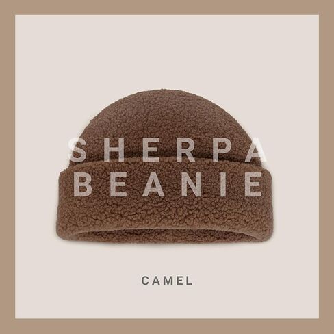 CHOK.LIDS قبعة شيربا بيني للرجال والنساء قبعة صغيرة ناعمة مكبلة قبعة شتوية رائجة في الهواء الطلق قبعات تخزين عصرية in Kuwait